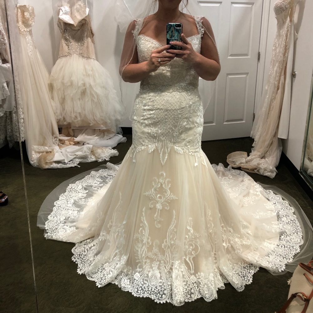 Wedding gown +free $465 veil